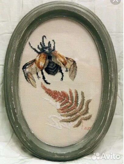 Вышивка крестиком Полет жука RTO
