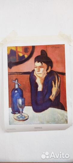 Плакаты постеры.Pablo Picasso. The Absinthe Drinke