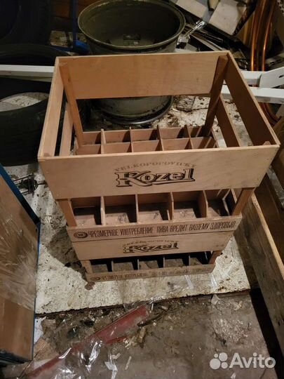 Ящик деревянный для хранения бутылок