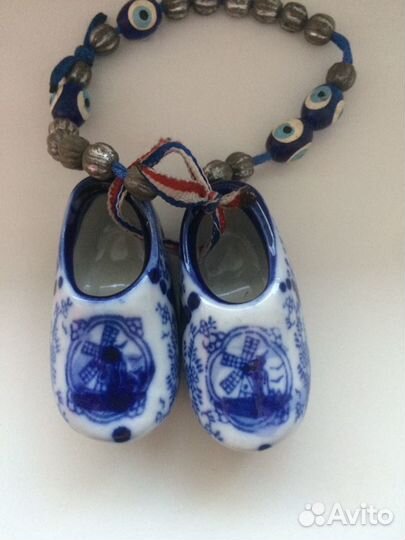 Гжель башмачки сувенир