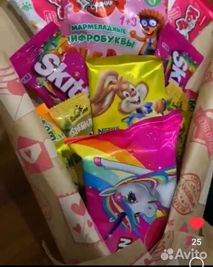 Сладкие букеты из конфет