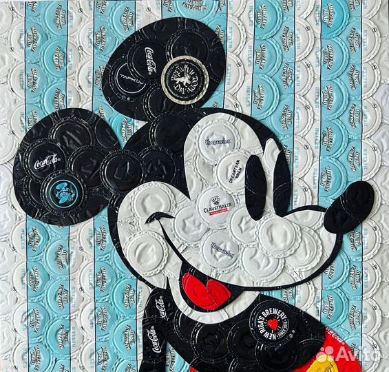 Микки маус, пивные крышки