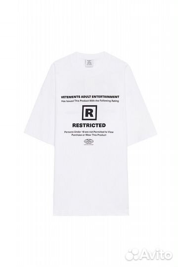 Футболка oversize Restricted vetements