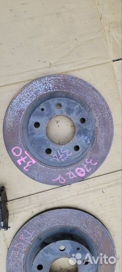 Диски тормозные задние mazda 3 bm
