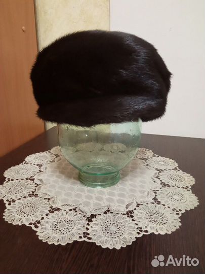 Норковая женская шапка