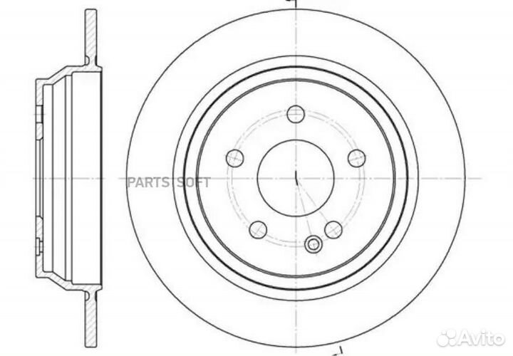 Road house 667800 Диск тормозной MB Vito 03