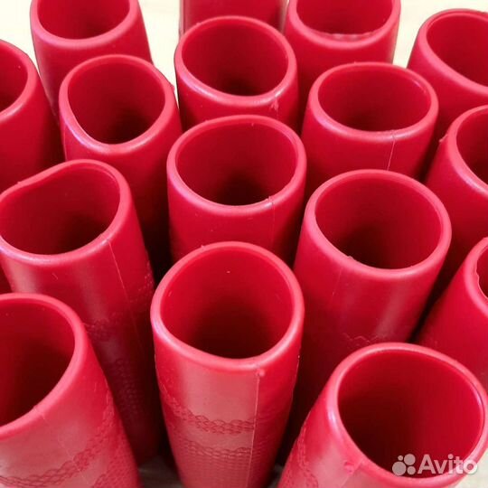 Грипсы ручка 2шт турник место хвата резина красная