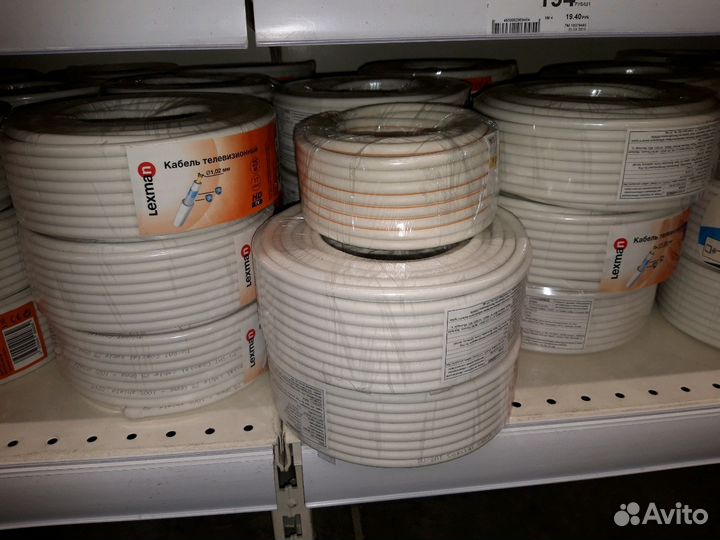 Кабель телевизионный RG-6, 75 ом