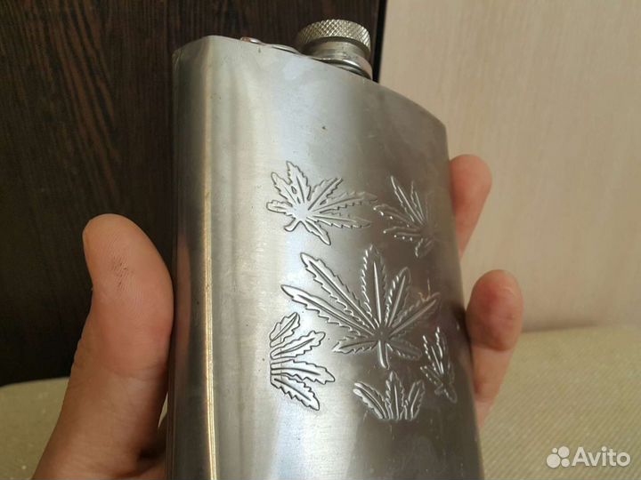 Фляжка конопля ретро подарок