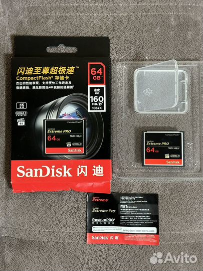 Карта памяти CF 64GB SanDisk Extreme Pro