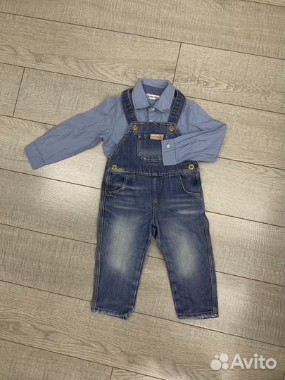 Одежда для мальчика 80-86 пакетом джинсы рубашки