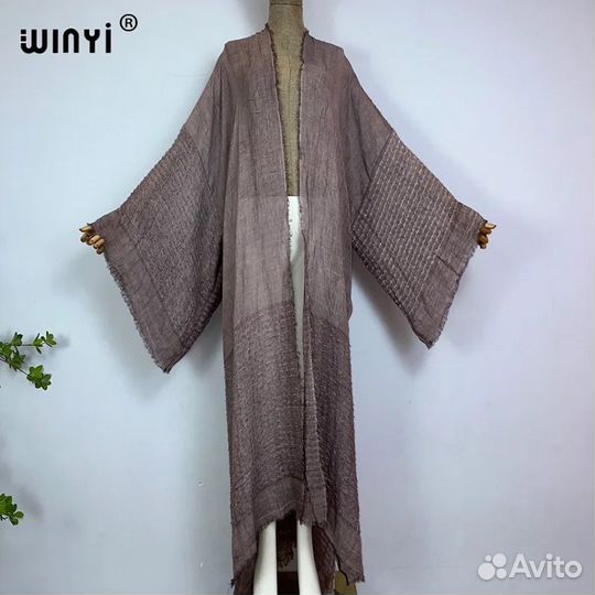 Легкая длинная накидка бохо