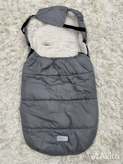 Конверт зимний меховой в коляску AmaroBaby