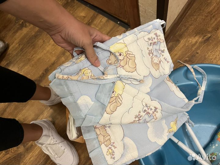 Бортики и балдахин в кроватку