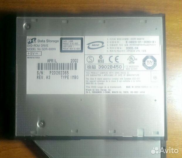 DVD-ROM GDR-8081n для ноутбуков IBM ThinkPad A31