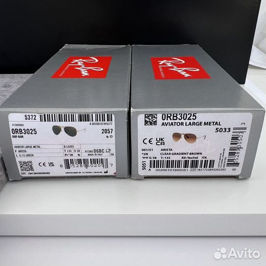 Солнечные очки Ray-Ban Aviator Large G-15 оригинал