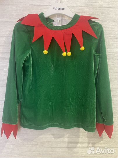 Новогодний костюм эльфа, гномика 110-116