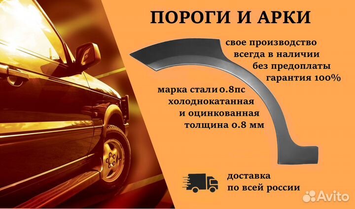 Ремонтные пороги и арки для Renault Битца