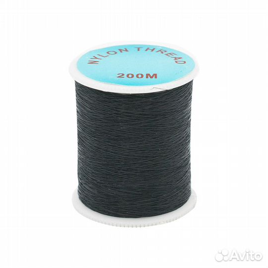 Черный Мононить 0,12мм 0207-0019 (черный), 12 шт