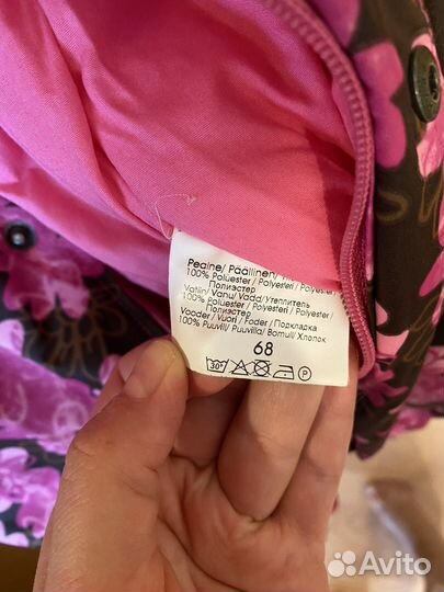 Зимний комбинезон для девочки 68