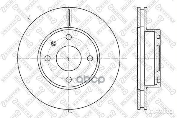 6020-2529V-SX диск тормозной передний Ford Esc