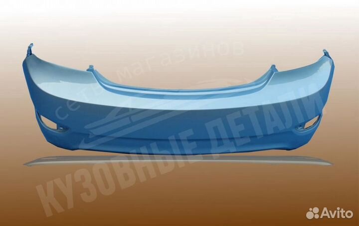 Бампер задний Хендай Solaris в цвет кузова