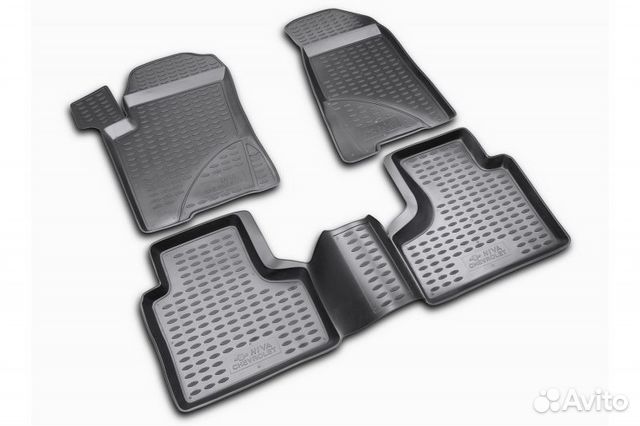 Коврики в салон chevrolet niva 2002-2009, 4 шт. (п