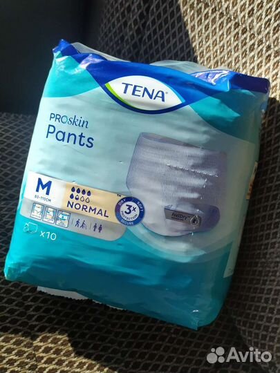 Подгузники-трусы для взрослых tena Pants M 10 штук