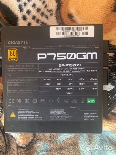 Блок питания для пк 750w (не исправен)