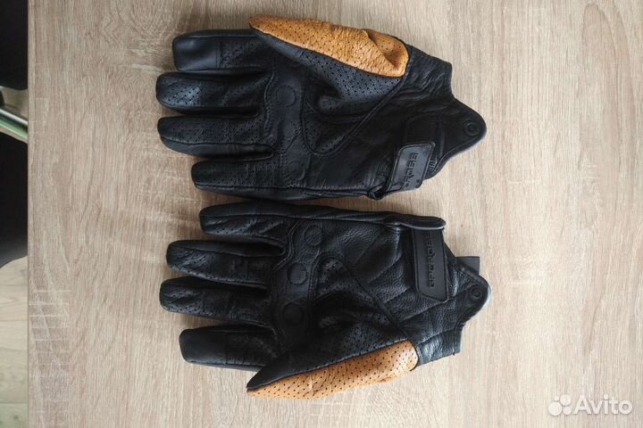 Мотоперчатки кожаные
