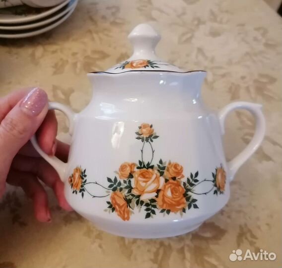 Сервиз чайный СССР Рижский фарфор