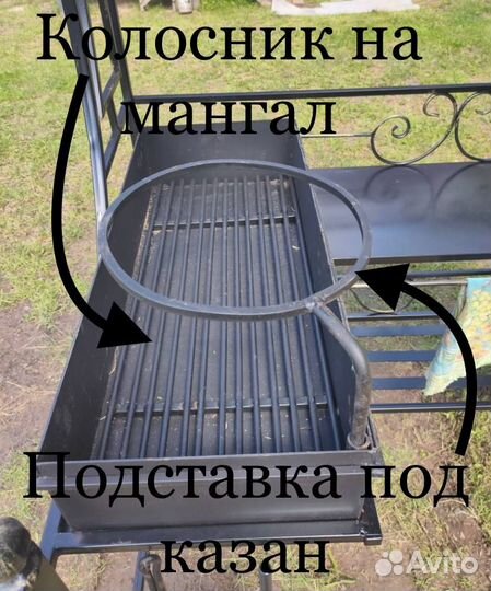 Кованные мангалы с крышей