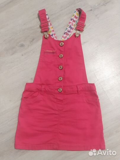 Джинсовый сарафан для девочки 116-122