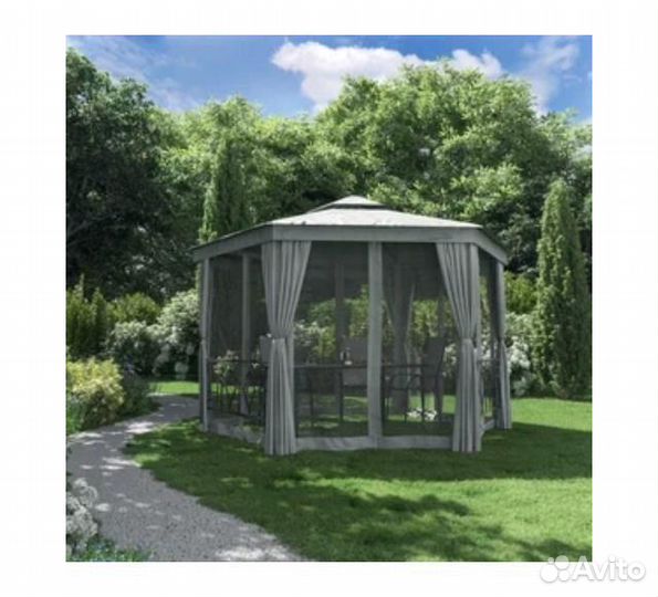 Беседка шатер садовая с москитной сеткой