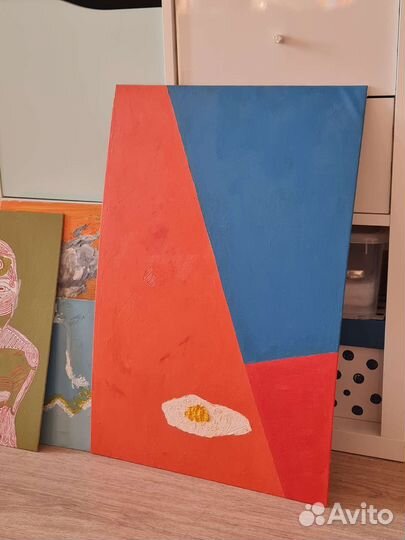 Интерьерная картина маслом текстурная