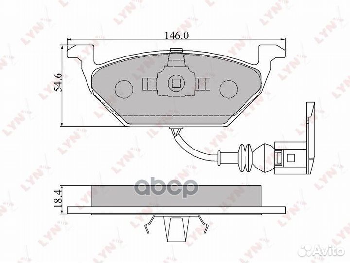 Колодки передние lynxauto BD-1202 VAG A3/Octavi