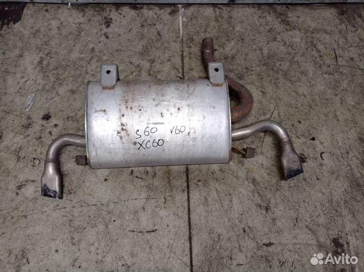 Volvo XC60 2014- S60 глушитель задний