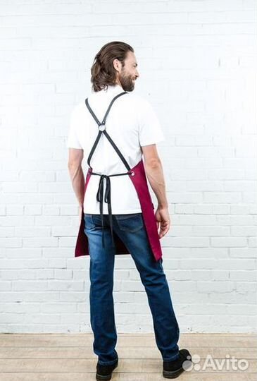 Белый поварской фартук оптом