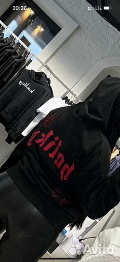 Худи haliky Red Swarovski Butterflies Zip Hoodie