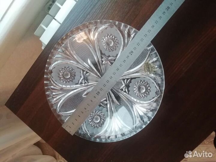 Блюдо. Хрусталь. Богемия. 70-е. Состояние
