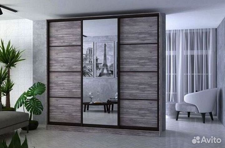 Шкаф купе с зеркалом на заказ