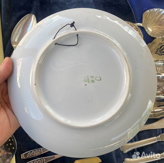 Тарелка настенная собачки лошади тройка Дед Мороз