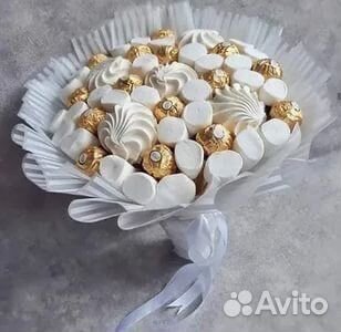 Сладкие букеты из зефира подарочные