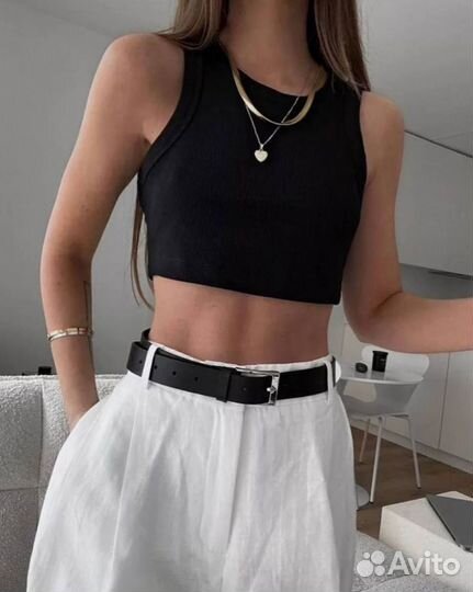 Топ рубчик женский