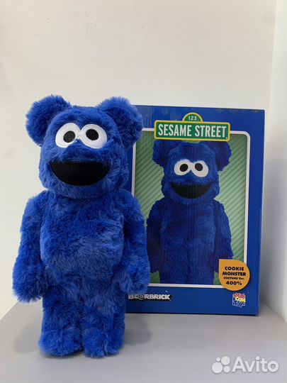 Bearbrick x Sesame Street Cookie Monster 400