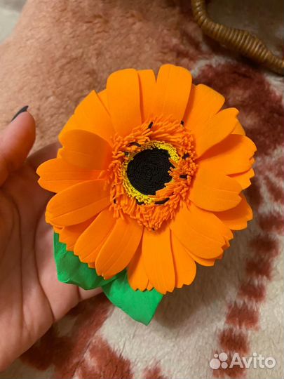 Резинка и заколка ручной работы