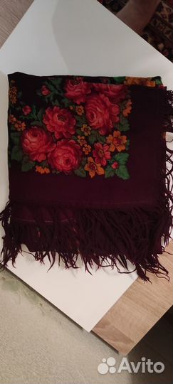 Павловопосадский шерстяной платок СССР