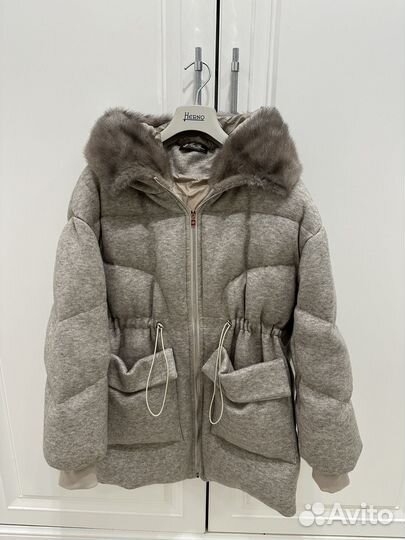 Парка кашемировая Loro Piana с норкой