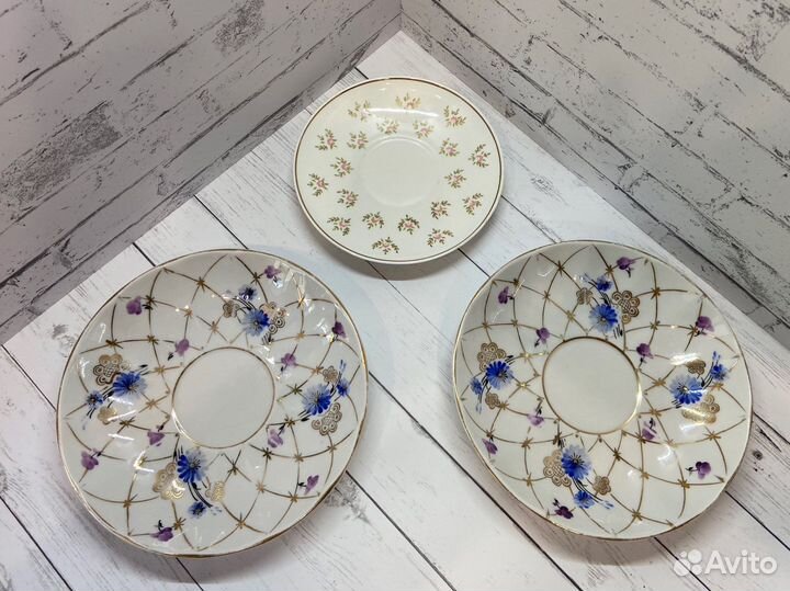 Фарфоровые блюдца лфз