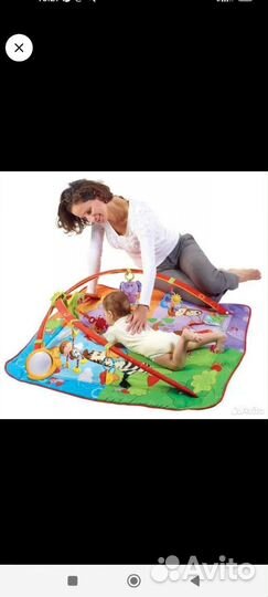 Развивающий коврик tiny love разноцветное сафари